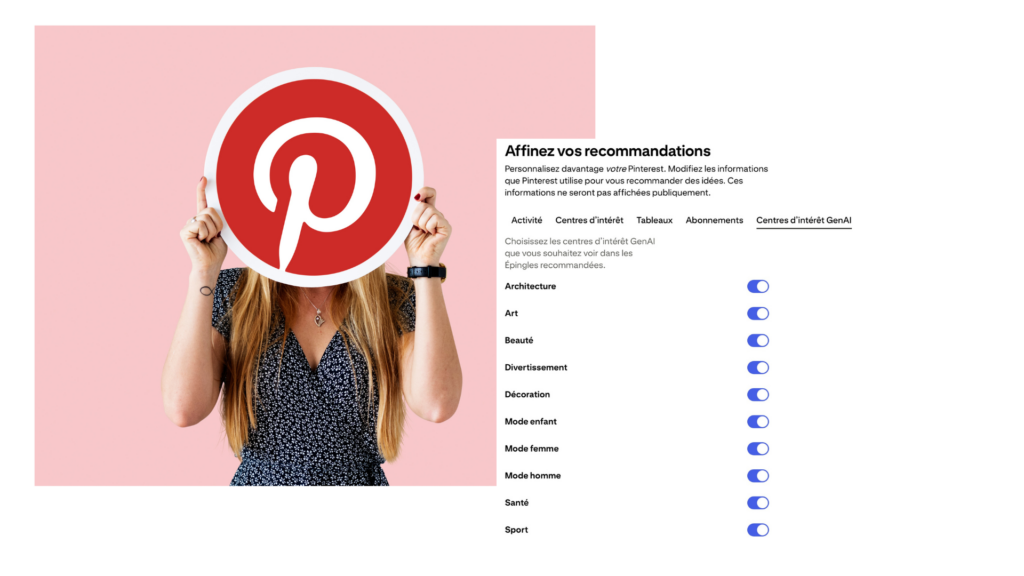Pinterest : son engagement face aux images générées par IA